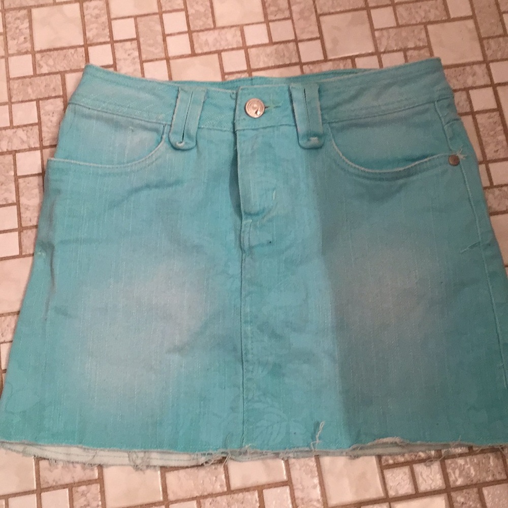 Teal Tie Dye skirt
